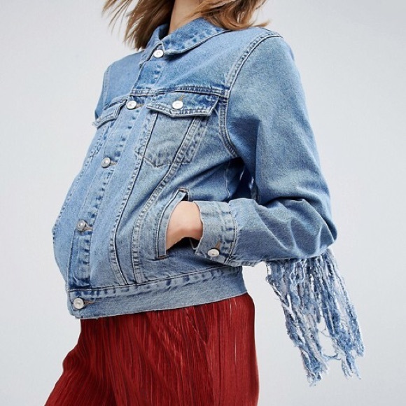 Fringe Denim Jacket - Picture 3 of 7